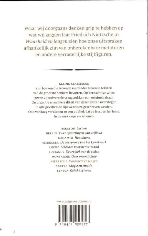 Waarheid en leugenbackcover