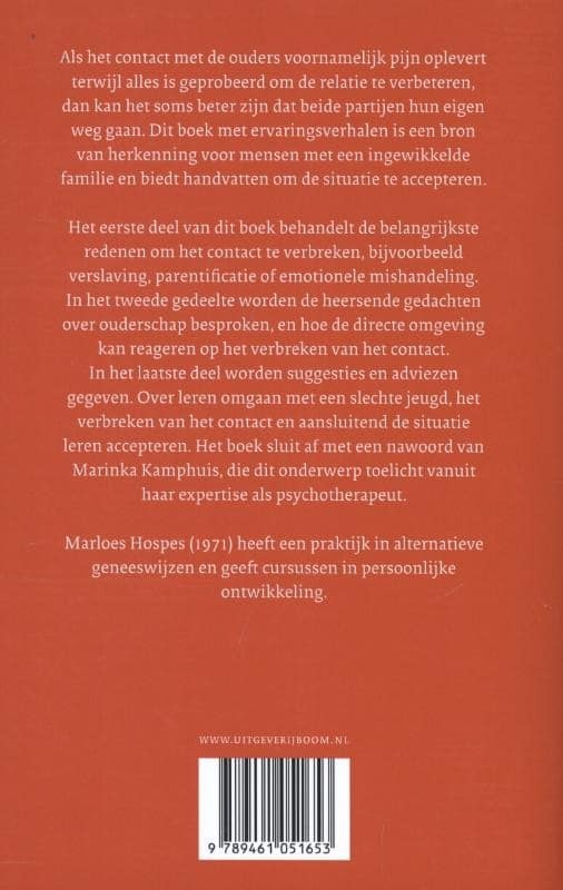 Breken met je oudersbackcover