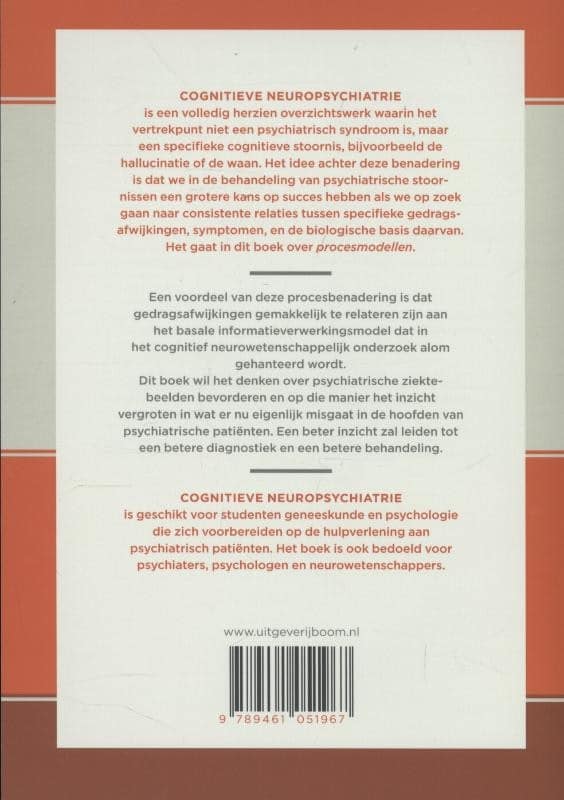 Cognitieve neuropsychiatriebackcover