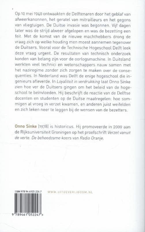 Loyaliteit in verdrukkingbackcover