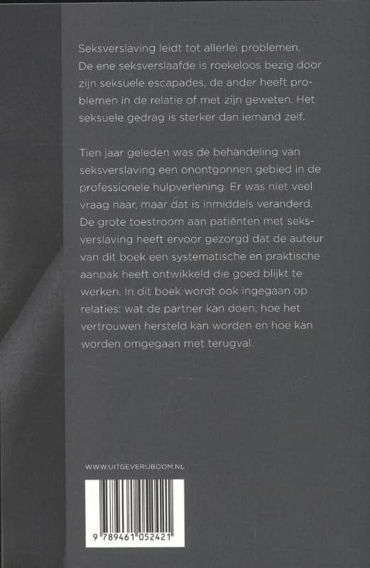 Als seks verslavend wordtbackcover