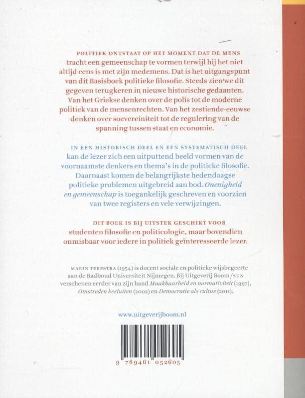 Onenigheid en gemeenschapbackcover