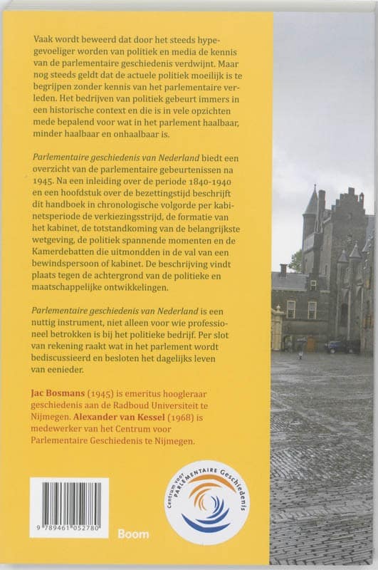 Parlementaire geschiedenis van Nederlandbackcover