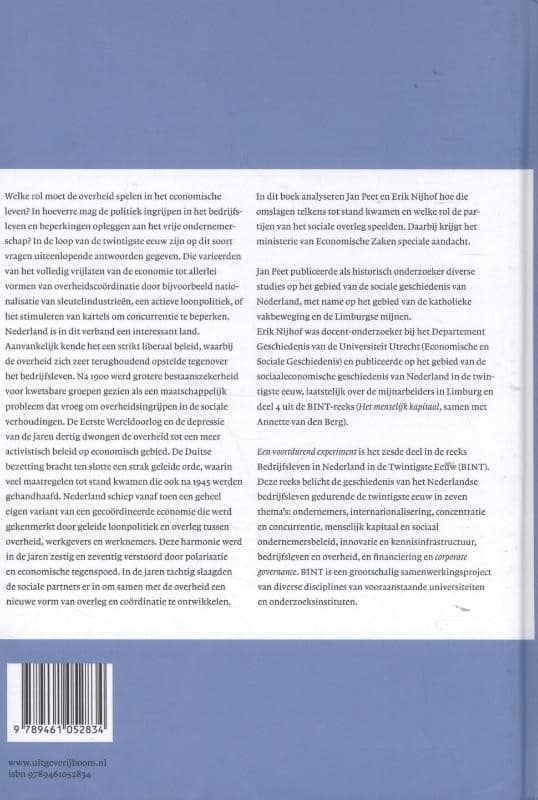 Een voortdurend experimentbackcover