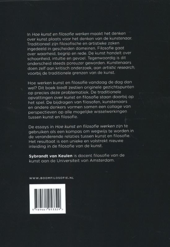 Hoe kunst en filosofie werkenbackcover