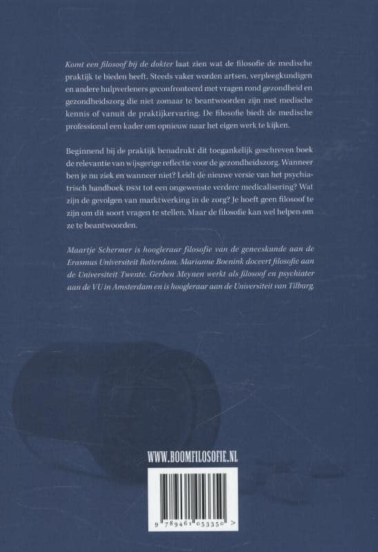 Komt een filosoof bij de dokterbackcover