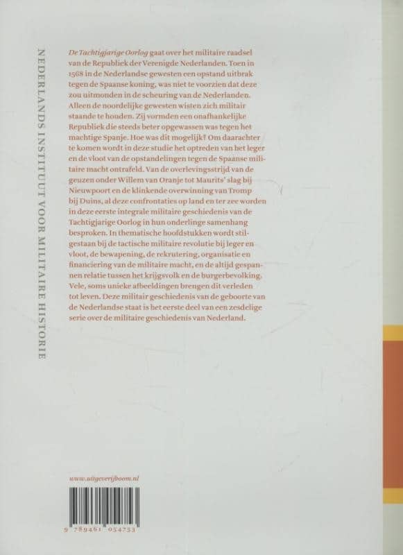 De tachtigjarige oorlogbackcover