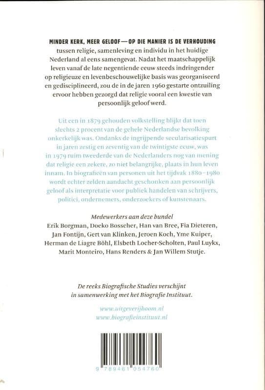 Biografie en religiebackcover
