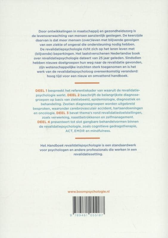Handboek revalidatiepsychologiebackcover