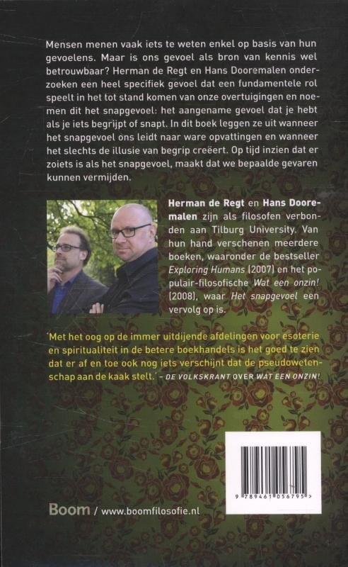 Het snapgevoelbackcover