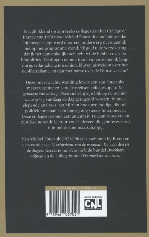 De geboorte van de biopolitiekbackcover