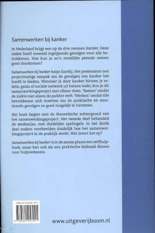 Samenwerken bij kankerbackcover