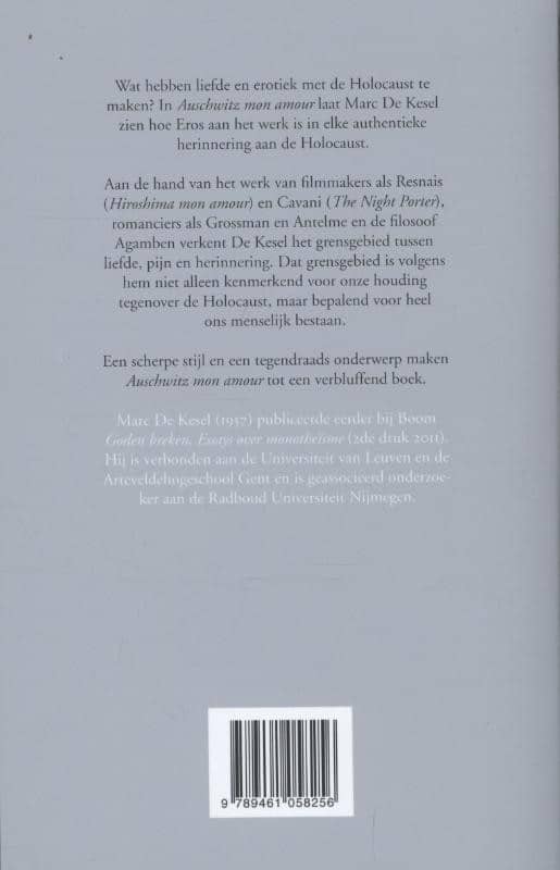 Auschwitz mon amourbackcover