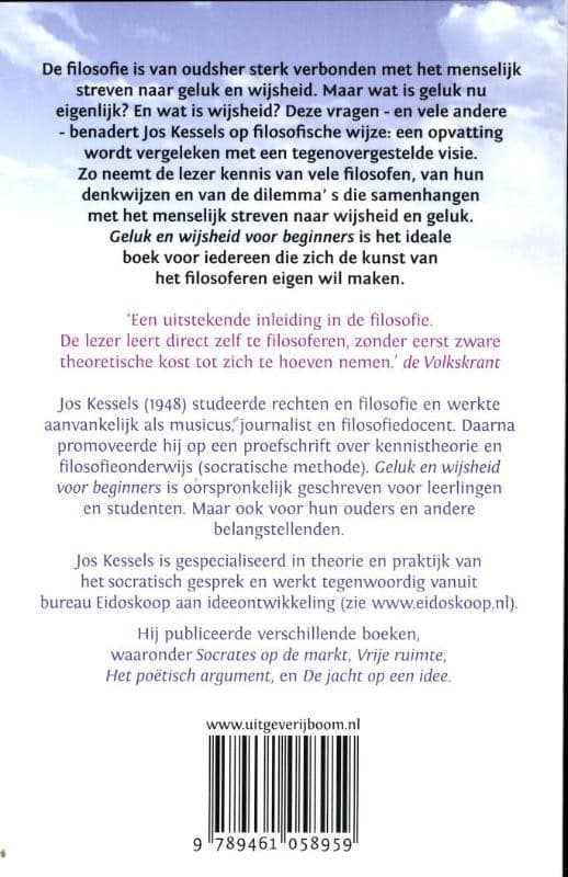 Geluk en wijsheid voor beginnersbackcover