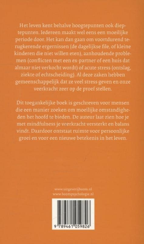 Mindfulness in tijden van tegenslagbackcover
