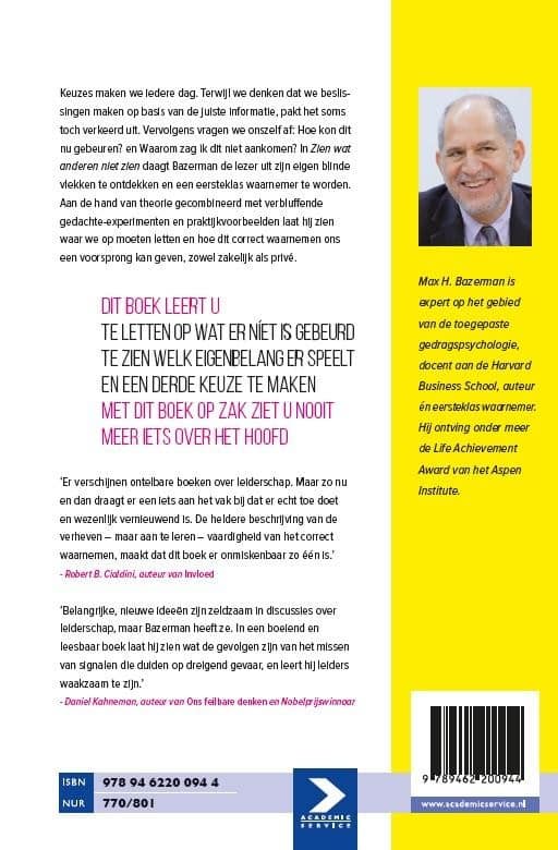 Zien wat anderen niet zienbackcover