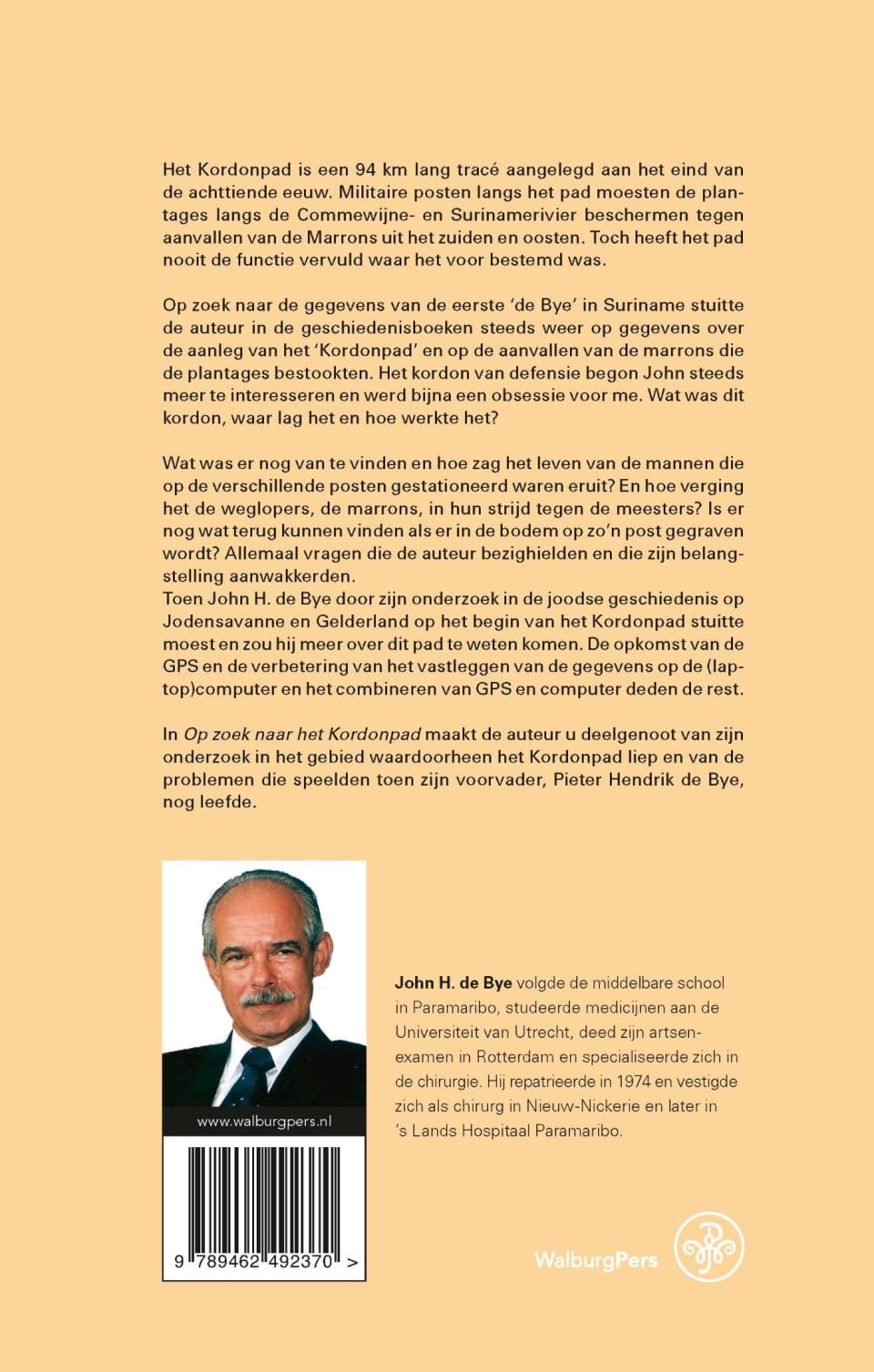 Op zoek naar het Kordonpadbackcover