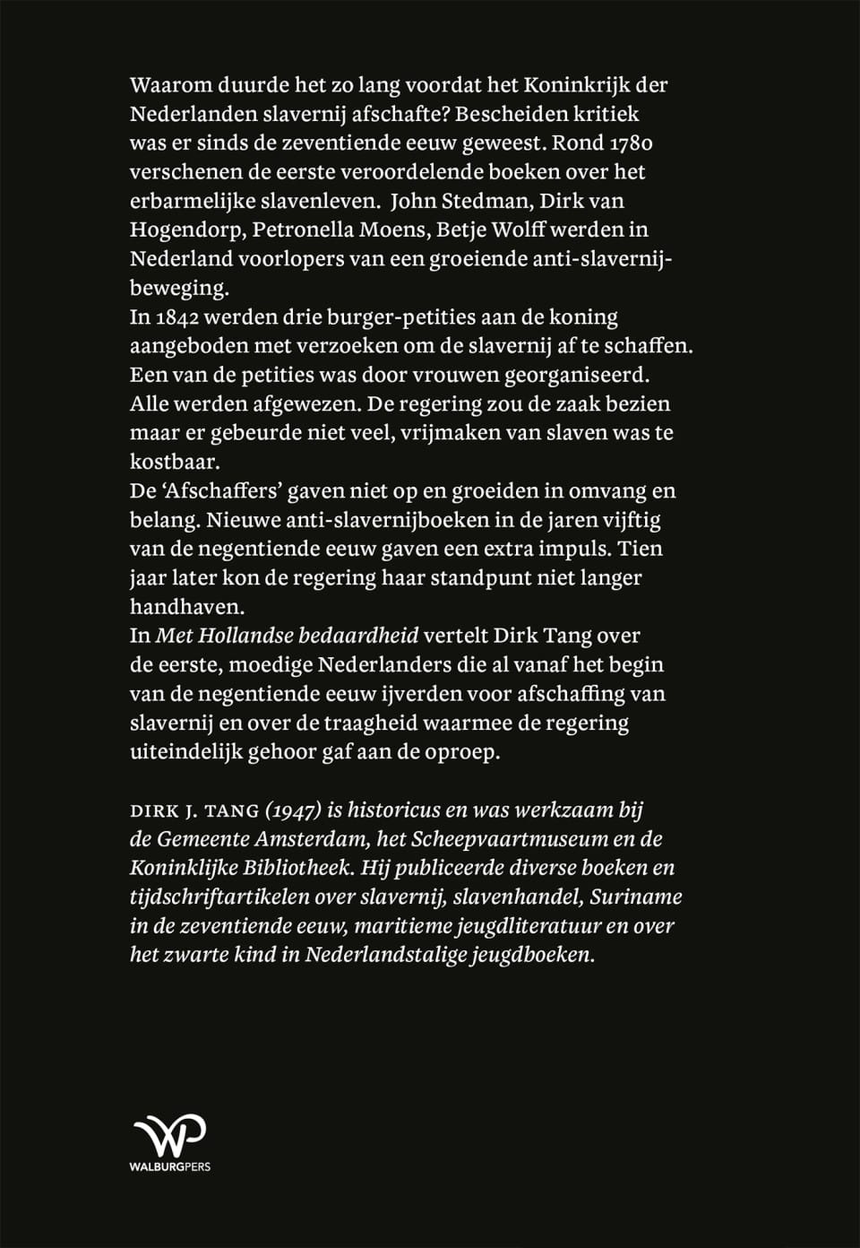 Met Hollandse bedaardheidbackcover