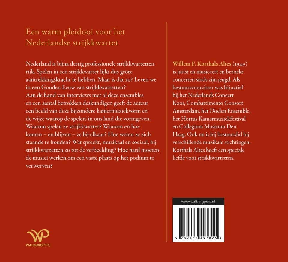 Strijkkwartetten in Nederlandbackcover
