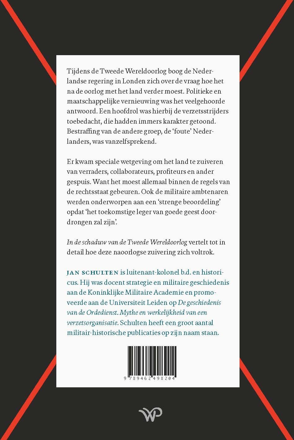 In de schaduw van de Tweede Wereldoorlogbackcover