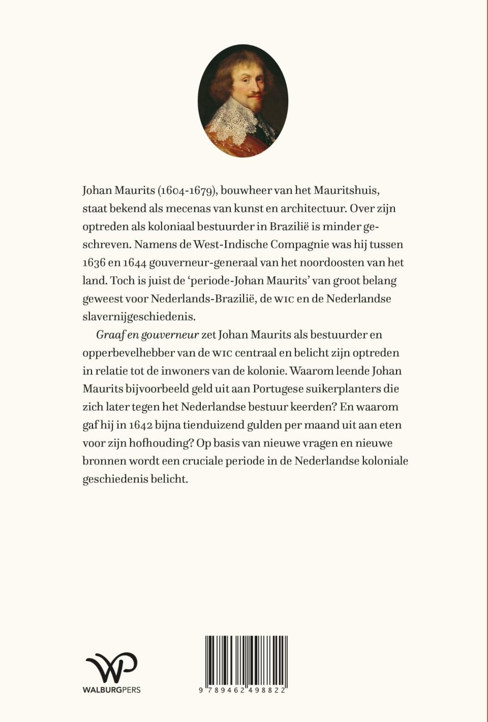 Graaf en gouverneurbackcover