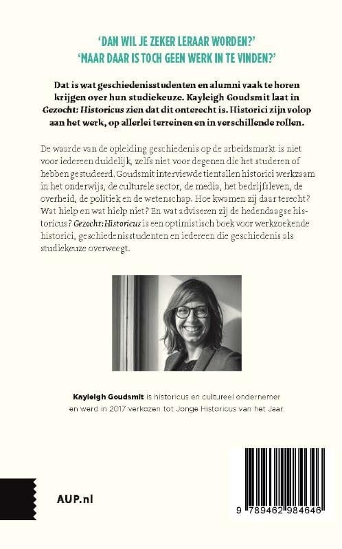 Gezocht: historicusbackcover
