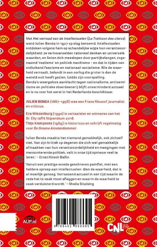 Het verraad van de intellectuelenbackcover