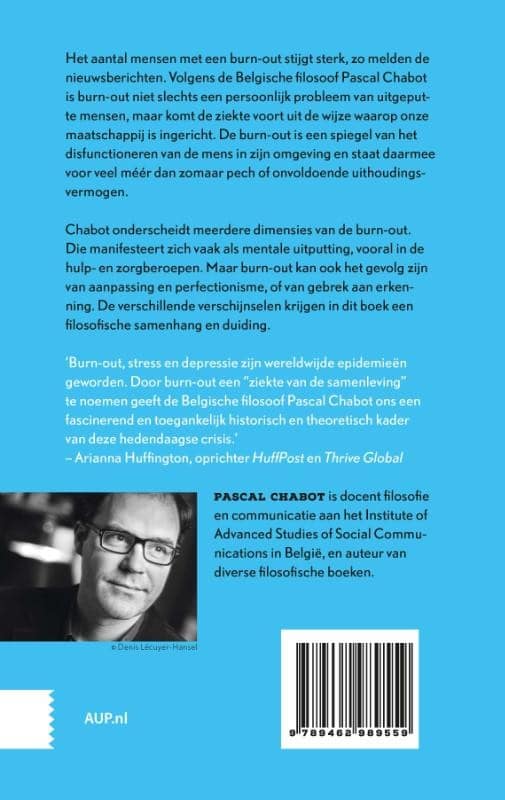 Filosofie van de burn-outbackcover