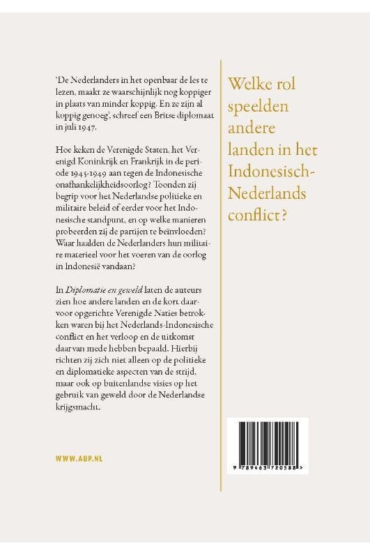 Diplomatie en geweldbackcover