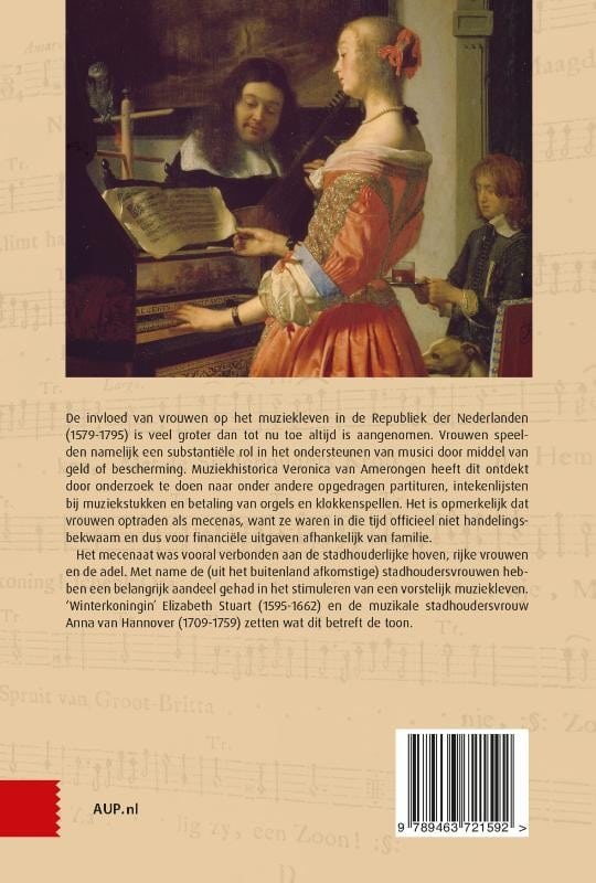 Vrouwelijke muziekmecenassen in de Republiek der Nederlandenbackcover
