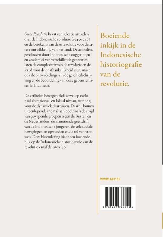 Onze Revolutiebackcover