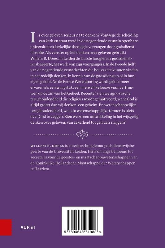 Denken over gelovenbackcover