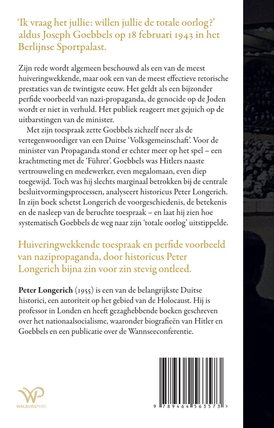 De Sportpalastrede 1943backcover