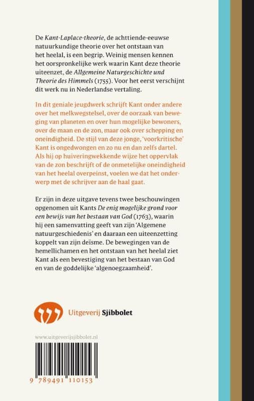 Het ontstaan van het heelal en de goede Godbackcover
