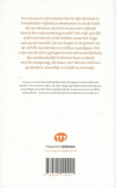 Oorsprong en vrijheidbackcover