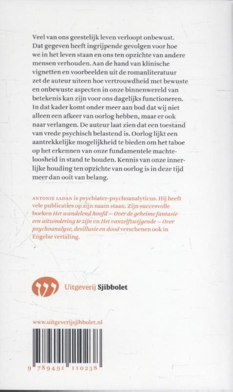 Het verlangen naar oorlogbackcover