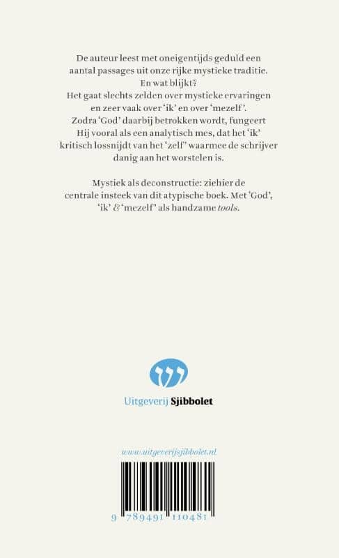 Ik, God en mezelfbackcover