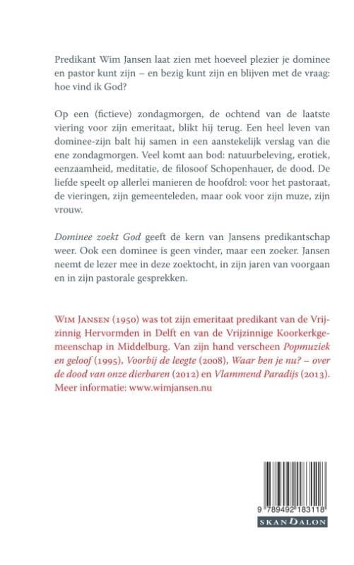 Dominee zoekt Godbackcover