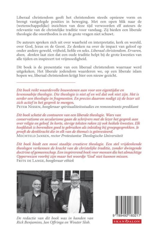 Liberaal christendombackcover