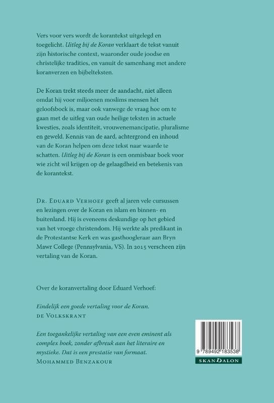 Uitleg bij de Koranbackcover