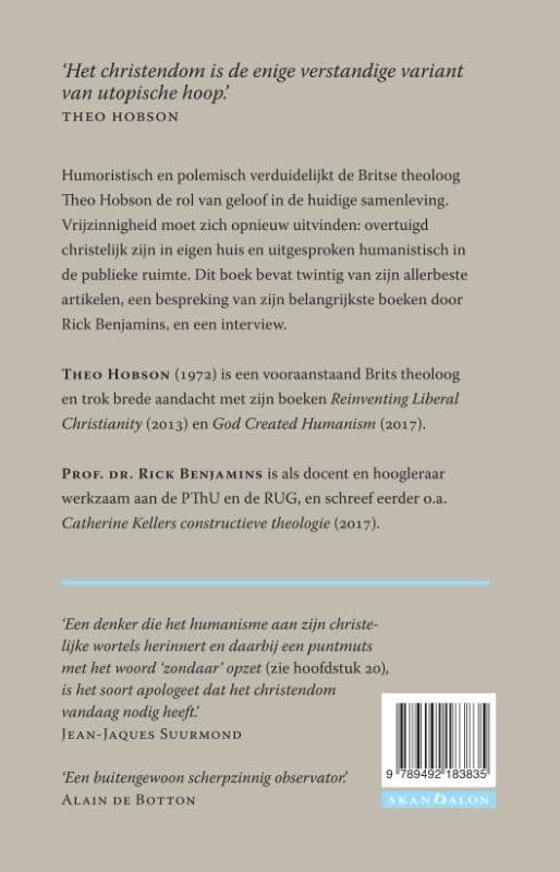 Theo Hobsons gelovig humanismebackcover
