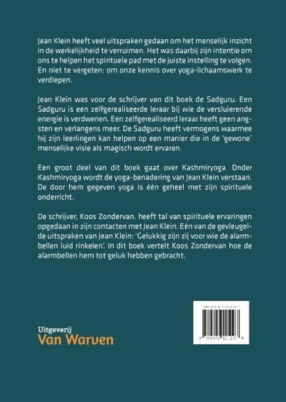Jean Klein, sadgurubackcover