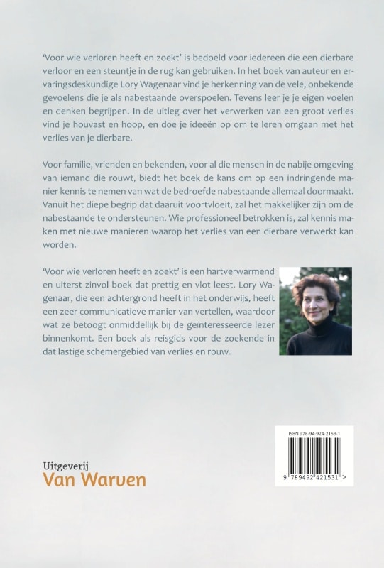 Voor wie verloren heeft en zoektbackcover