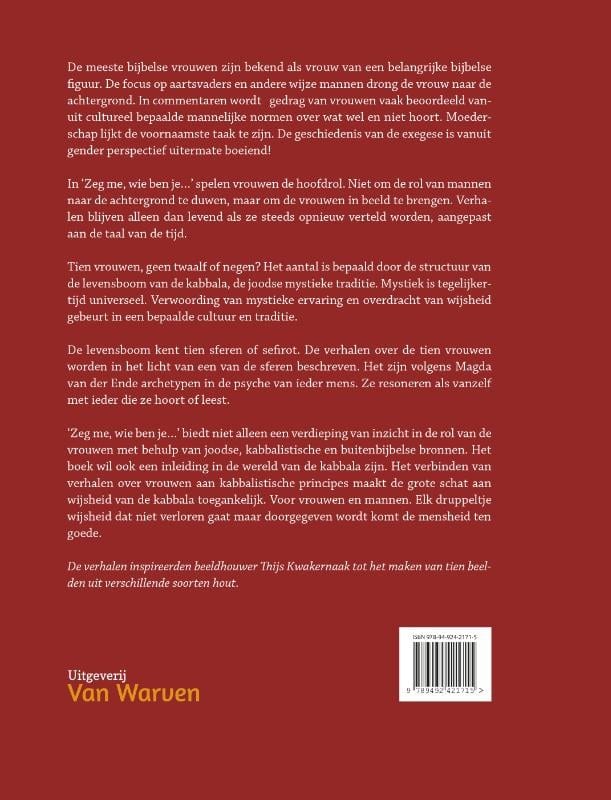 Zeg me, wie ben je&#8230;backcover