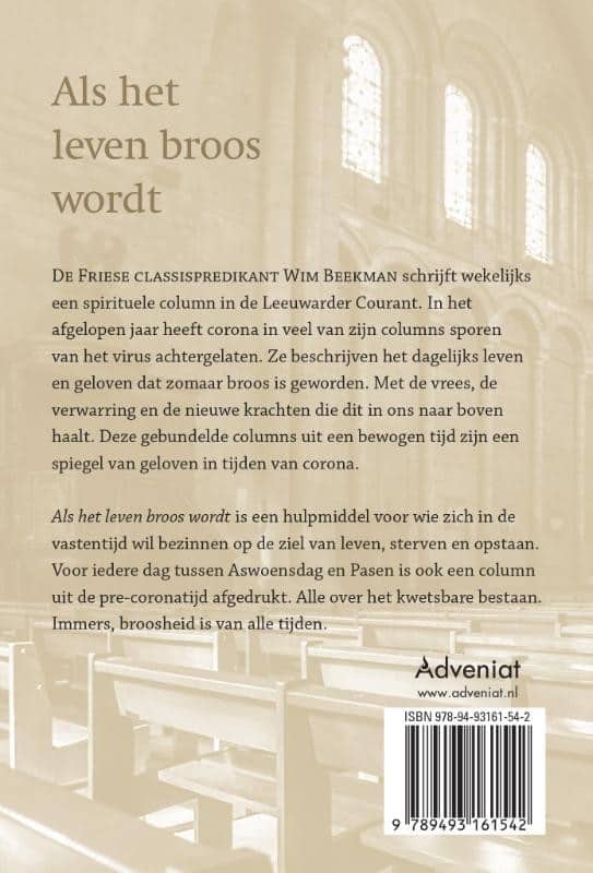 Als het leven broos wordtbackcover