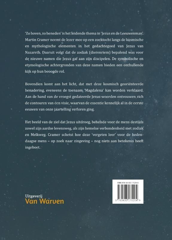 Jezus en de Leeuwenmanbackcover