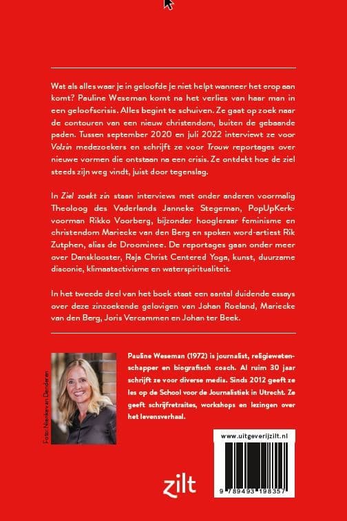 Ziel zoekt zinbackcover