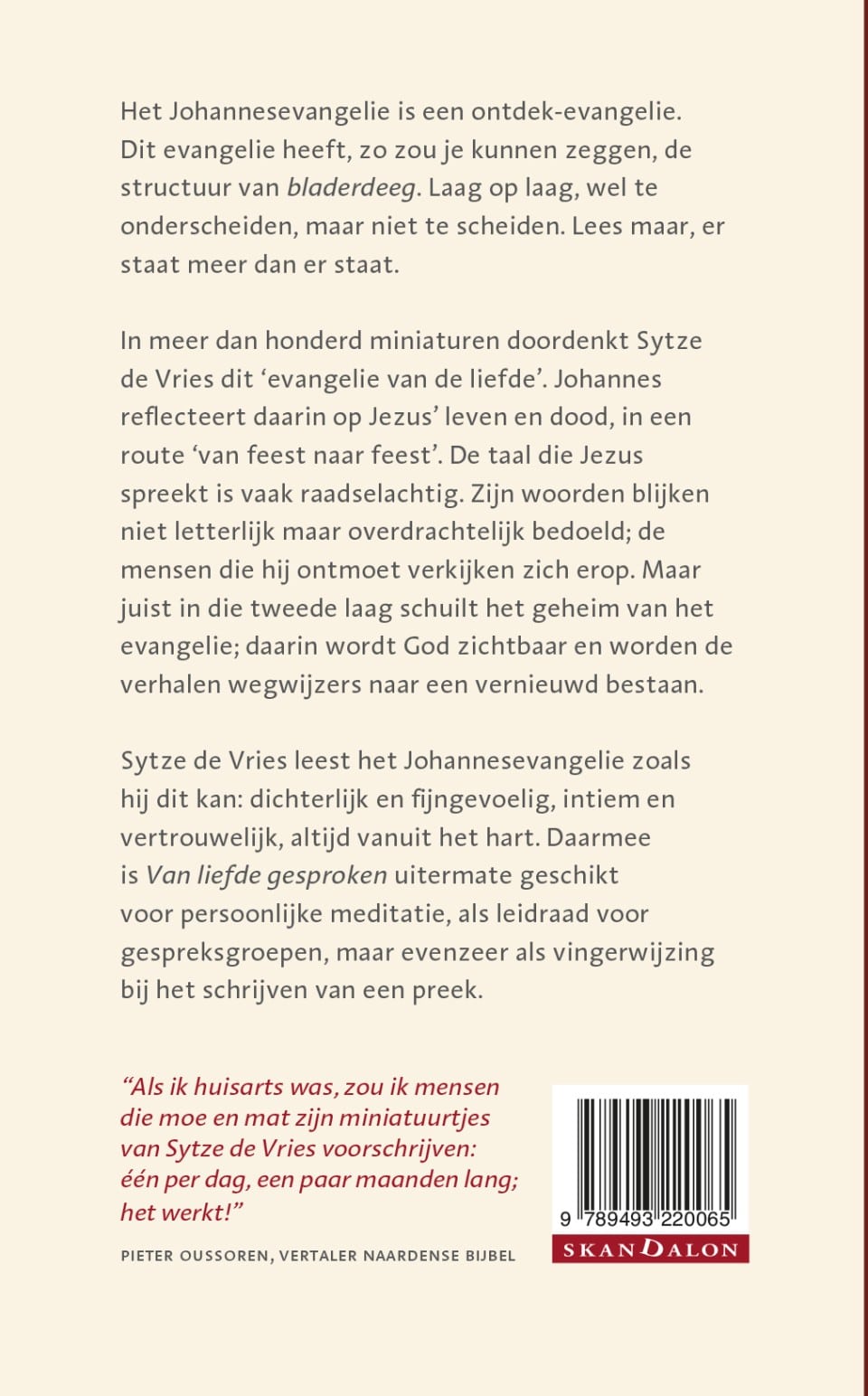 Van liefde gesproken &#8211; Miniaturen bij Johannesbackcover
