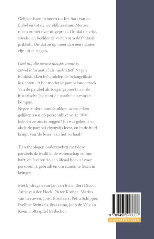 Geef mij die dwaze meisjes maarbackcover