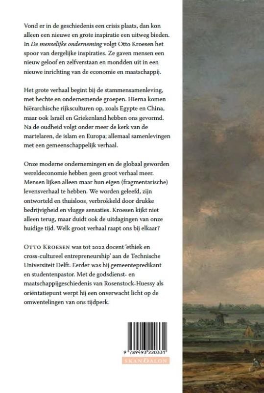De menselijke ondernemingbackcover